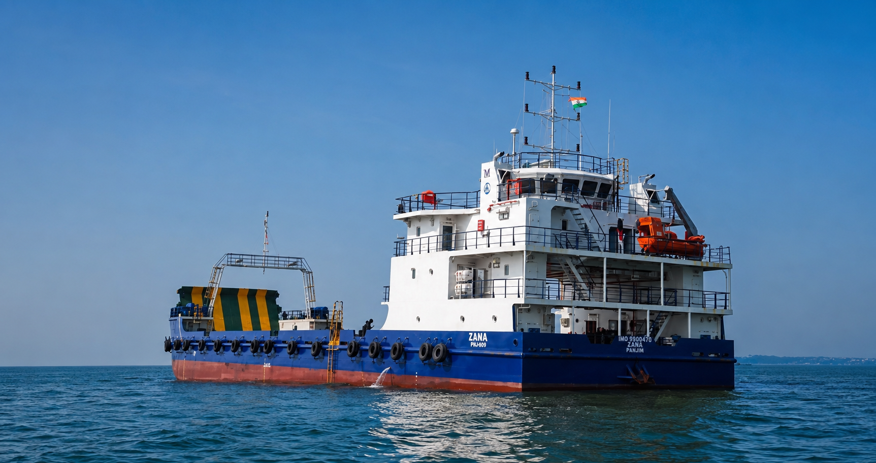 Landing craft at sea